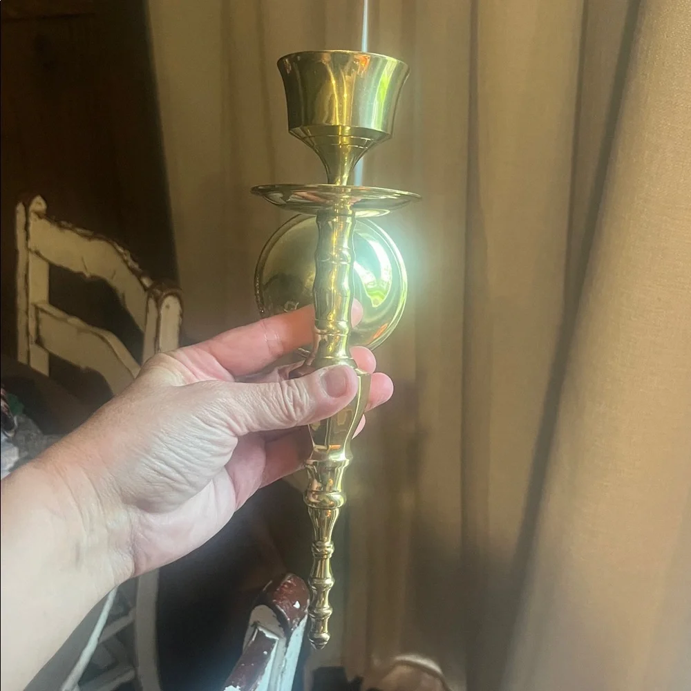 Brass wall sconce set of 2
